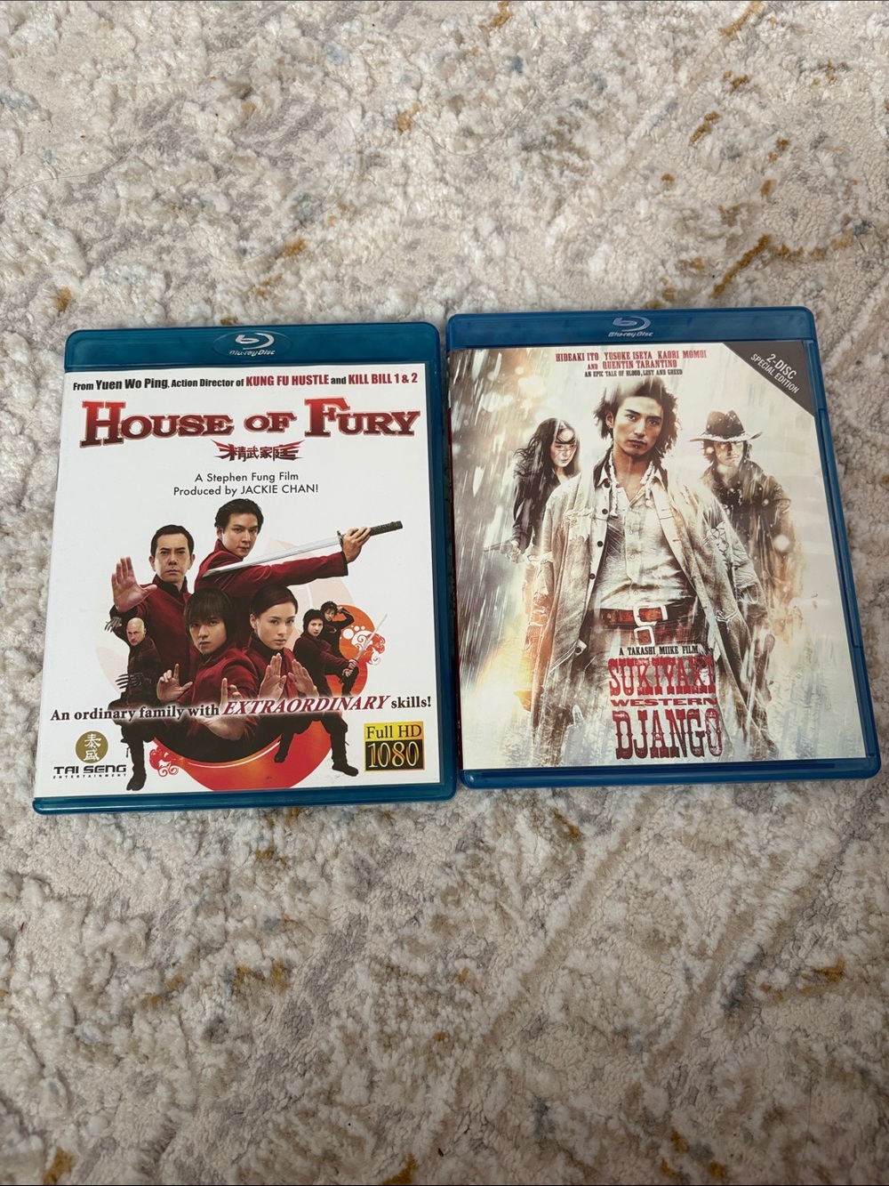 House of Fury & Sukiyaki Western Django Blu-rays
